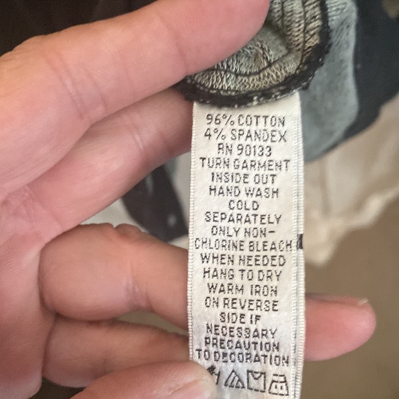 Quacker factory Black stretchable denim jacket size large LIKE NEW - Picture 8 of 8